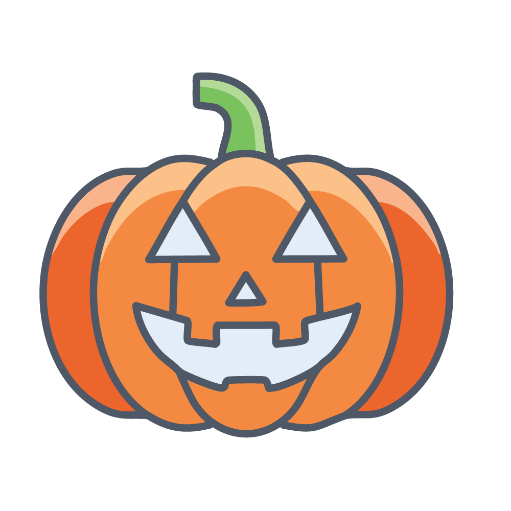 Halloween Jack-o'-Lantern, Free Illustration, Transparent Background