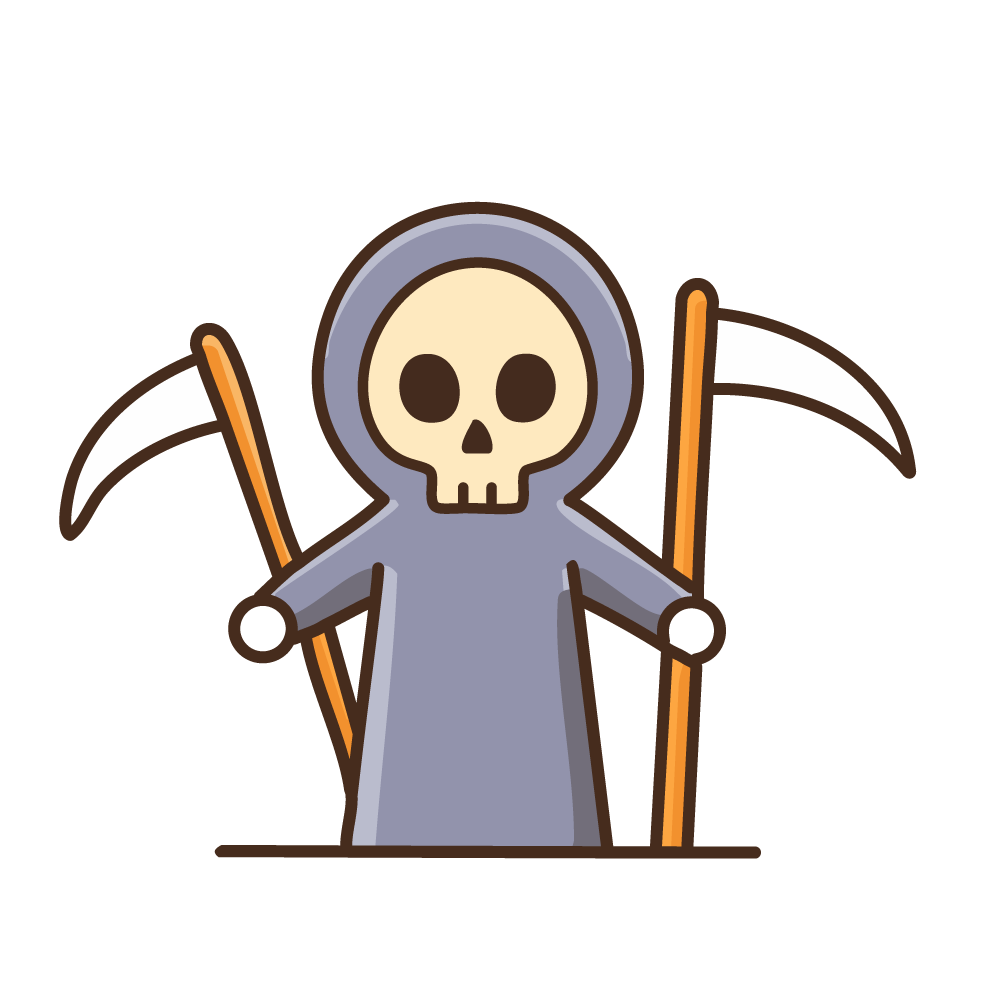 Halloween Grim Reaper, Free Illustration, Transparent Background