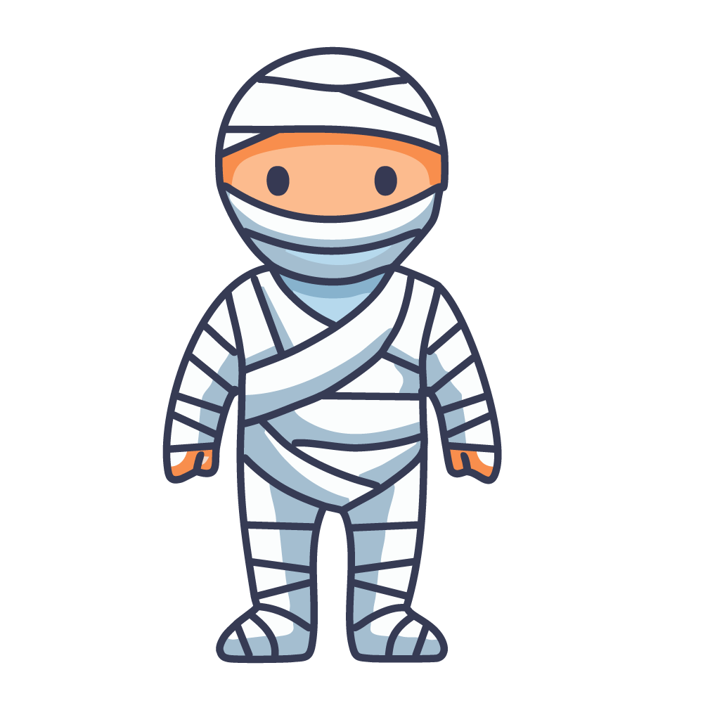 Halloween Mummy Icon, Free Illustration, Transparent Background