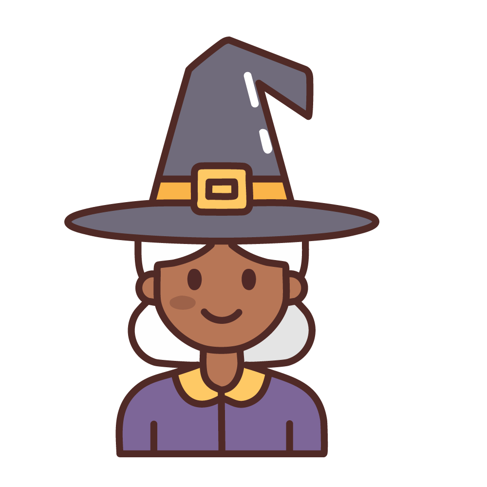 Halloween Witch Icon, Free Illustration, Transparent Background