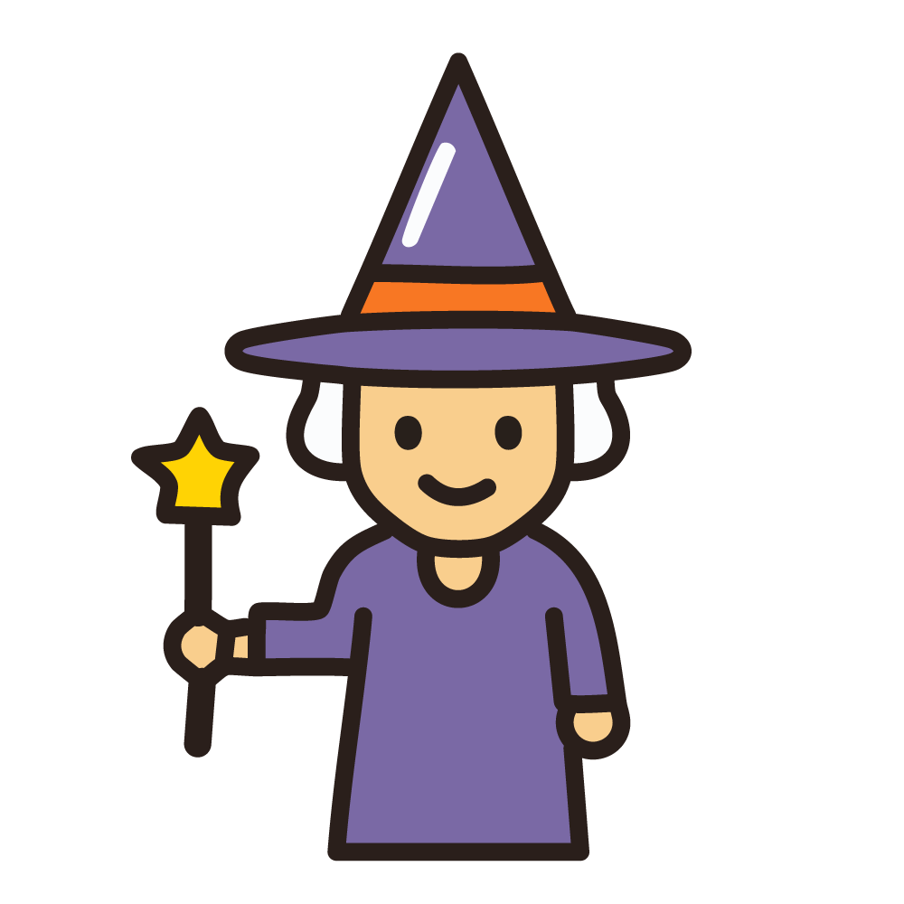 Halloween full-body witch icon, free illustration, transparent background