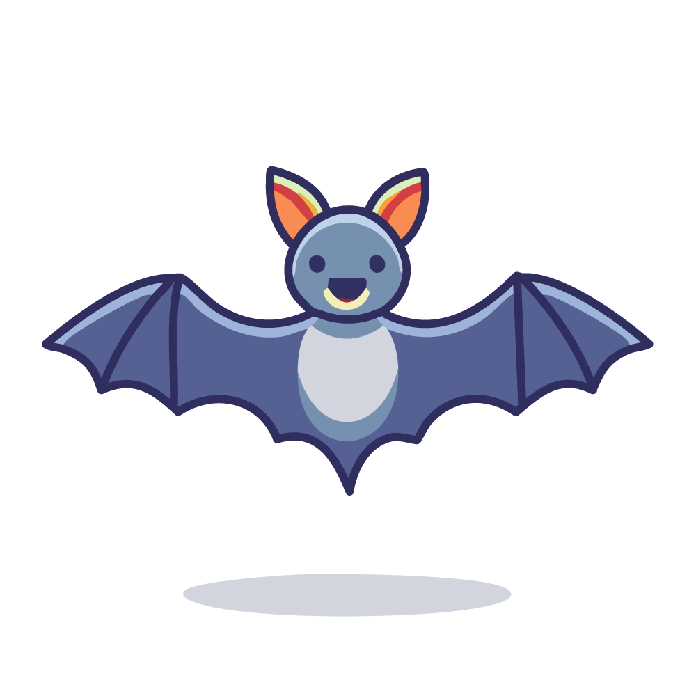 Cute Halloween Bat, Free Illustration, Transparent Background