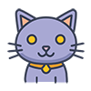 Cute Halloween Cat Icon, Free Illustration, Transparent Background