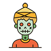 Halloween Zombie Icon, Free Illustration, Transparent Background