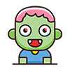 Halloween Child Zombie Icon, Free Illustration, Transparent Background