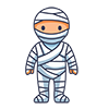Halloween Mummy Icon, Free Illustration, Transparent Background