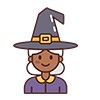 Halloween Witch Icon, Free Illustration, Transparent Background