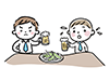 Illustration of a man confused after being forced to drink beer
