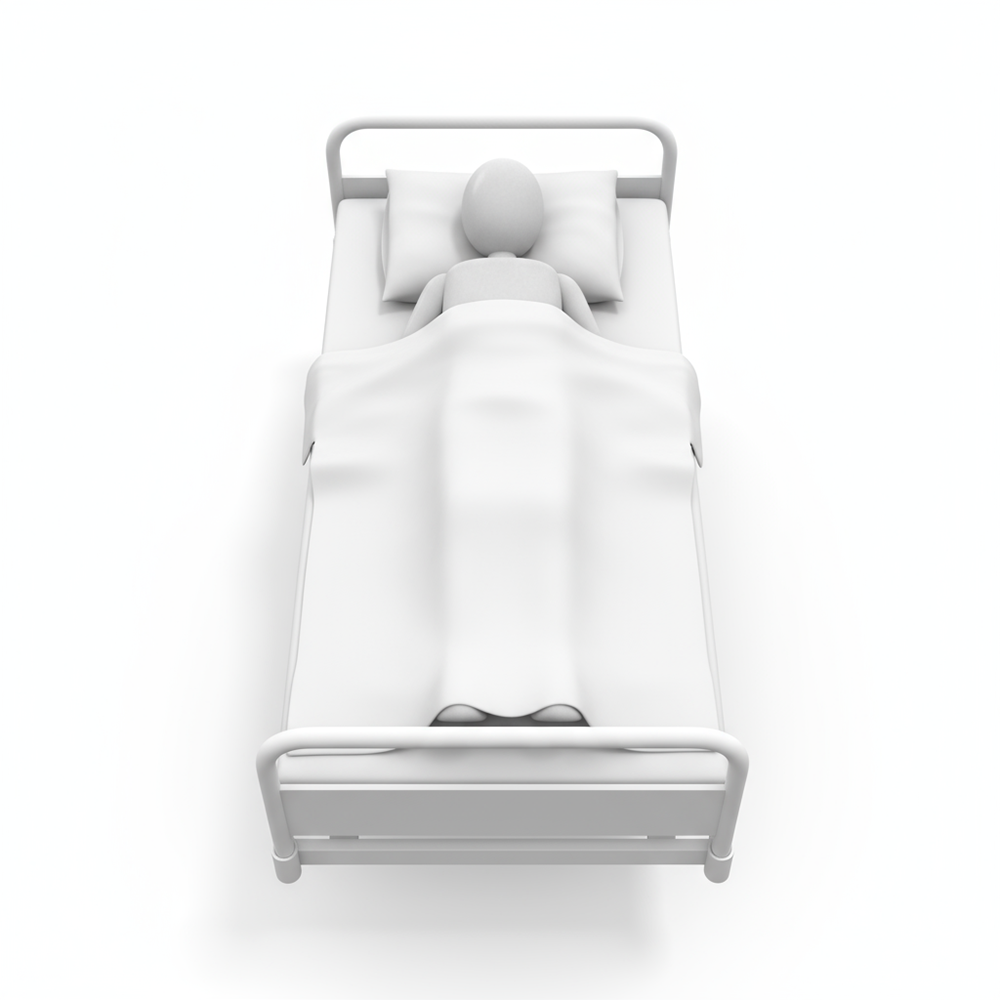Person Sleeping in Bed